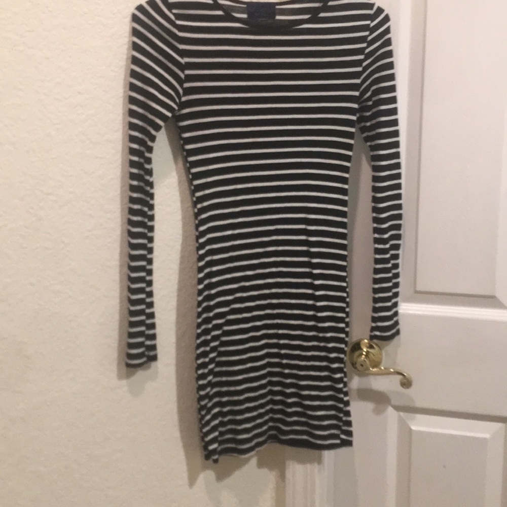 Striped bodycon dress